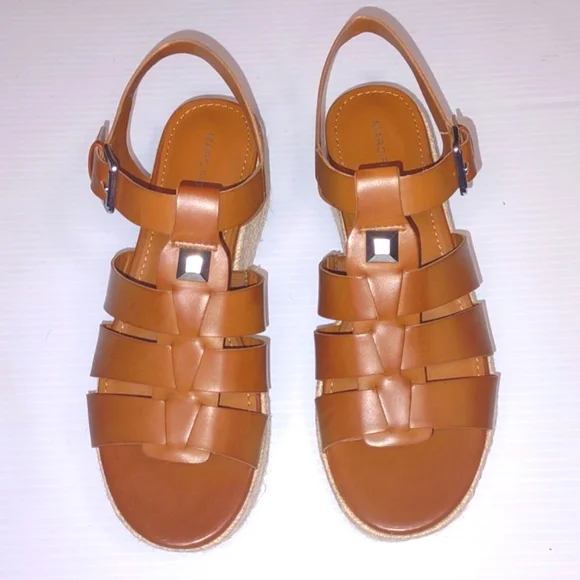 ๐ฃMARC FISHER Joven Espadrille Wedge Sandal in Natural Beige - Picture 12 of 17